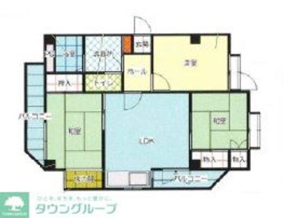 羽村マンションの物件間取画像
